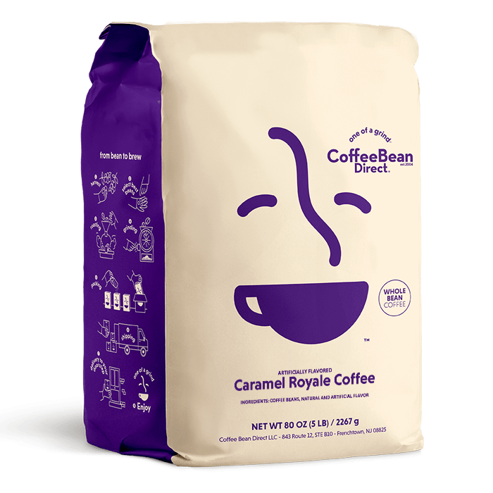 Coffee Bean Direct Caramel Royale flavored coffee 5-lb bag