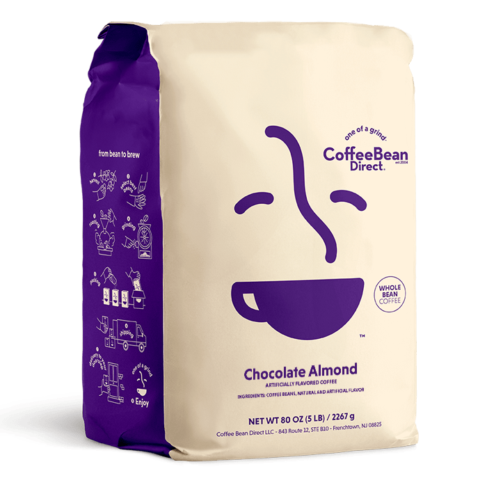 Coffee Bean Direct Chocolate Almond flavored coffee 5-lb bag