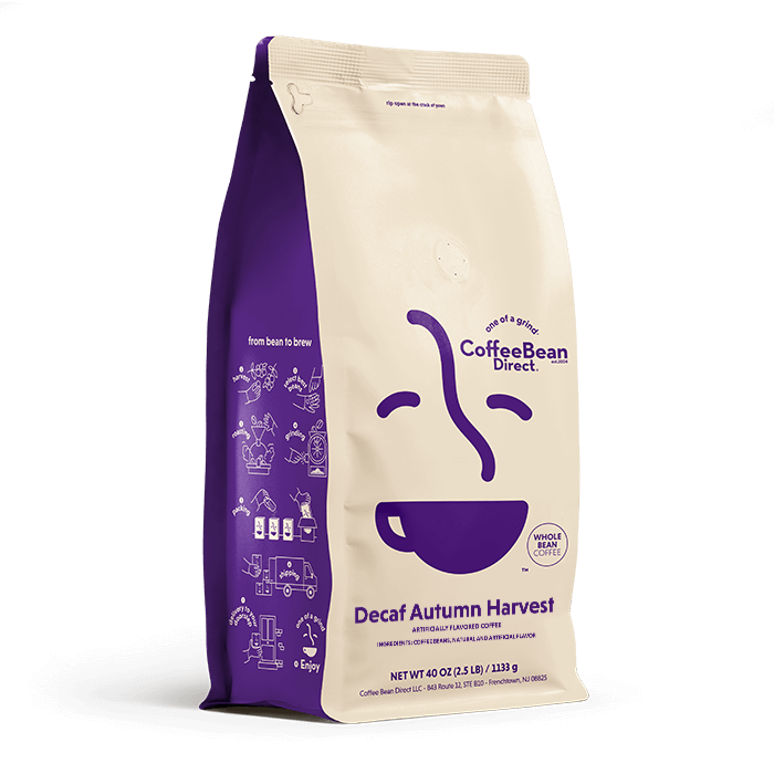 Coffee Bean Direct Decaf Autumn Harvest flavored coffee 2.5-lb bag