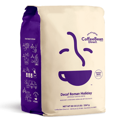 Coffee Bean Direct Decaf Roman Holiday flavored coffee 5lb bag