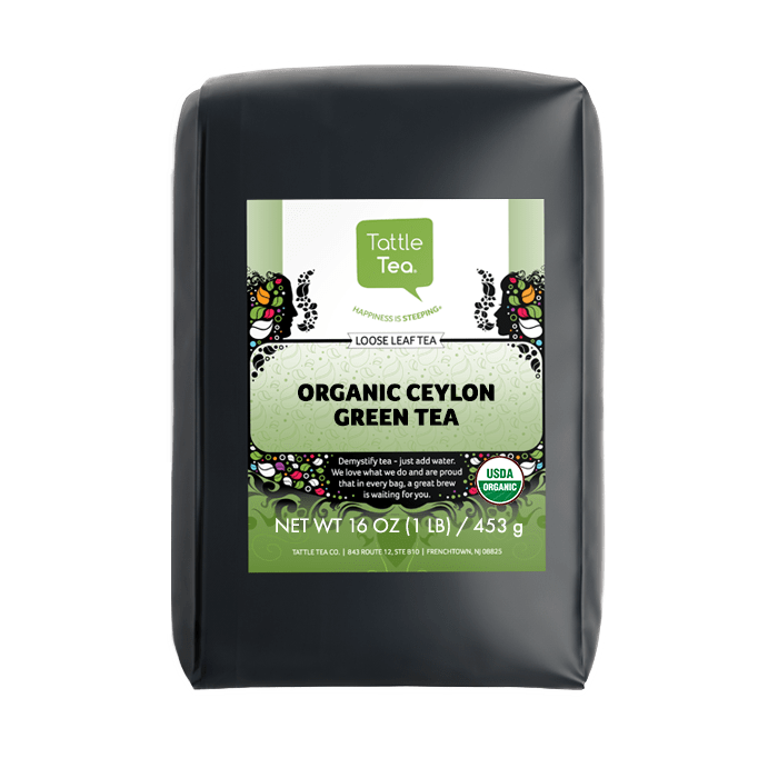 Coffee Bean Direct/Tattle Tea Organic Ceylon Green Tea 1-lb bag