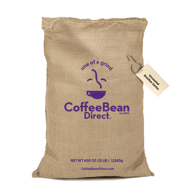 Coffee Bean Direct Unroasted Brazilian Santos 25lb burlap