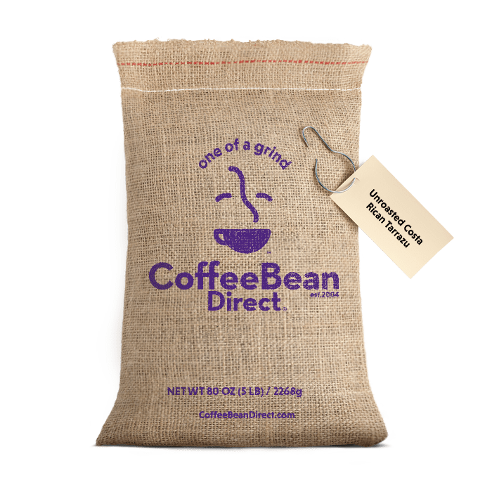 Coffee Bean Direct Unroasted Costa Rican Tarrazu 5lb burlap